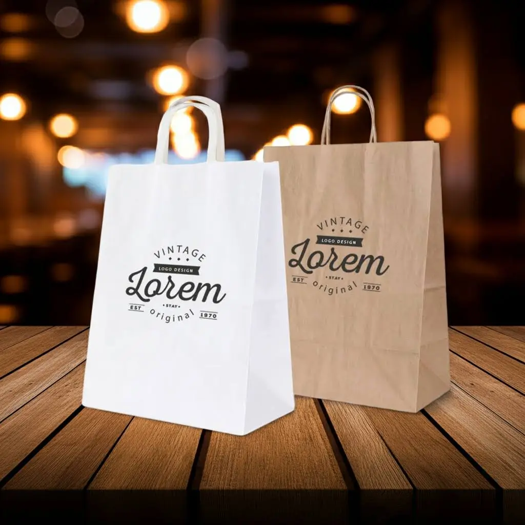 custom Handle Paper Bag