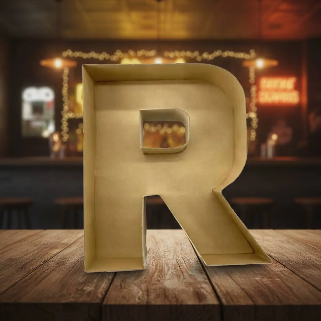 Fillable Cardboard Letters