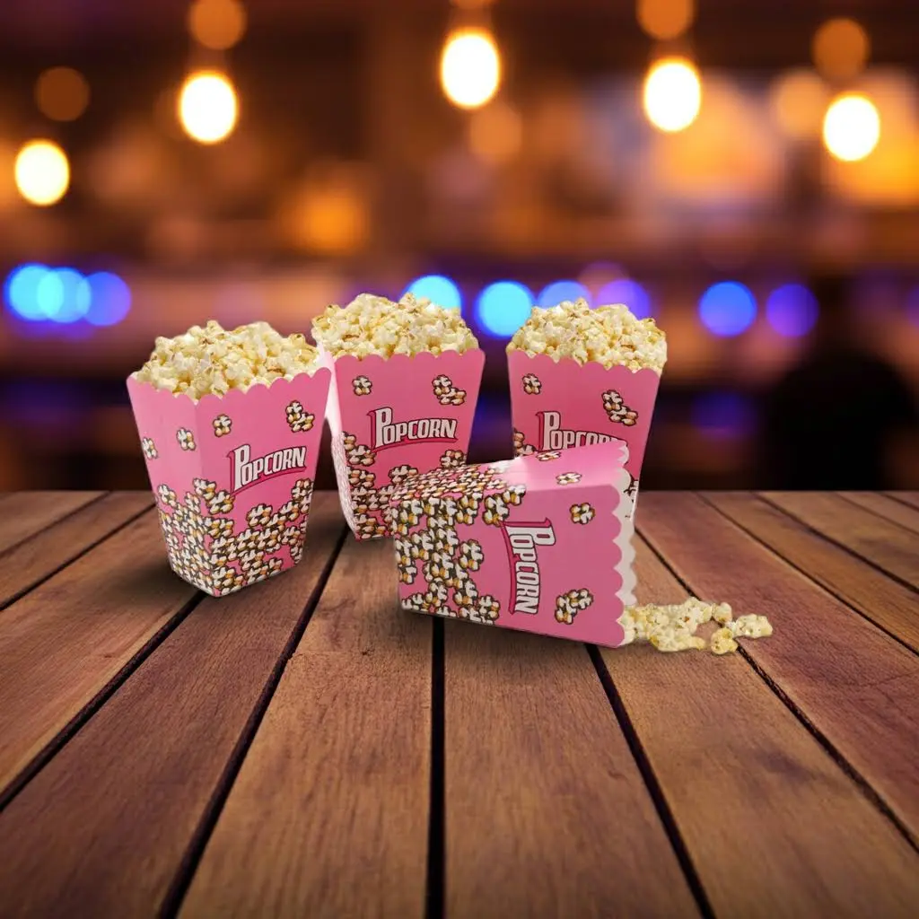 Pink Popcorn Boxes