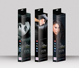 Design 1 for Custom Hair Extension Boxes